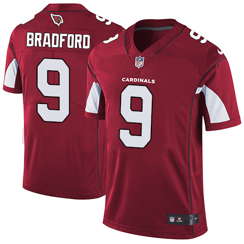 Nike Cardinals #9 Sam Bradford Red Team Color Men's Stitched NFL Vapor Untouchable Limited Jersey